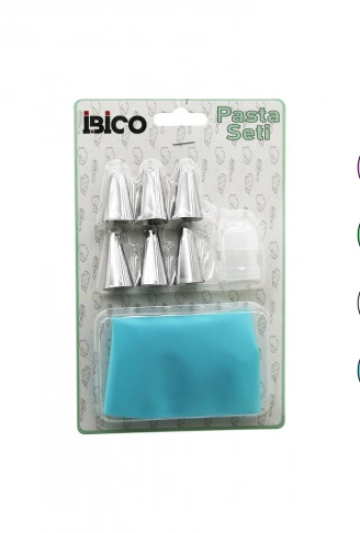 8PCS  PASTA SÜSLEME SETİ  1AD-KREMA TORBASI - 6AD-METAL + 1AD-PLASTİK UÇ (4940)