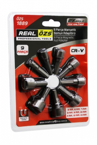 9  PARÇA   - 5-13 MM MANYETİK SOMUN SÖKME - ÇATI ADAPTÖRÜ (4940)