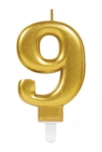 9 Rakam Mum Gold Renk (4940)