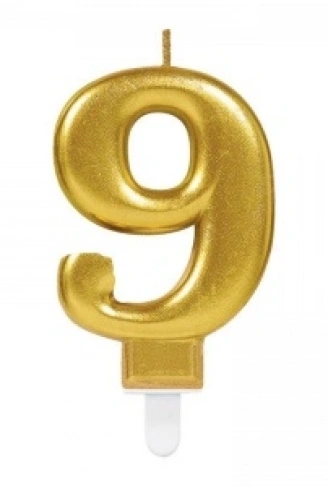 9 Rakam Mum Gold Renk (4940)