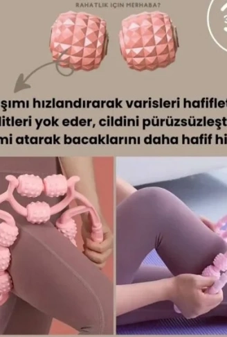 9 Tekerlekli Yoga Fitness Silindiri (Roller) (4940)