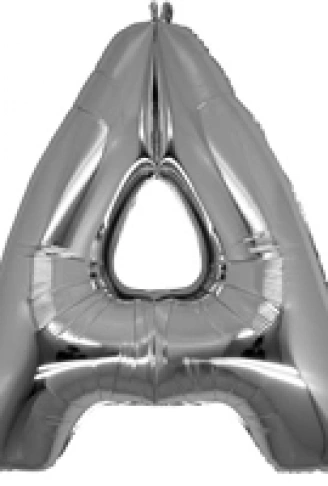 A Harf Folyo Balon Gümüş Renk  40 inç (4940)
