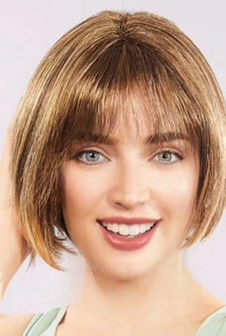 Açık Kahverengi Küt Parti Peruk Küt Saç (4940)