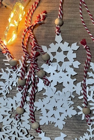 Ahşap Yılbaşı Ağaç Süsü-BY15 (4940)