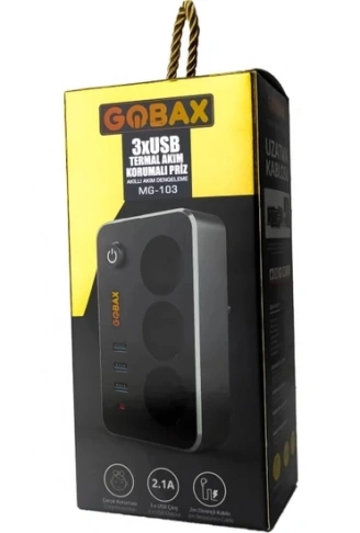 Akım Korumalı Akıllı Priz,termal Akım Korumalı 3x Ledli Usb, 3x Priz 2 M Uzatmalı Çocuk Korumalı (4940)