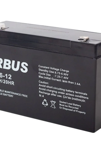 AKÜ 6 VOLT 12 AMPER ORBUS ORB6-12 ( 150 X 50 X 94 MM ) (4940)