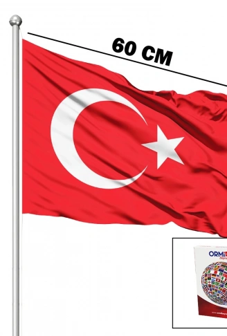 ALPAKA KUMAŞ TÜRK BAYRAK 40X60CM (4940)