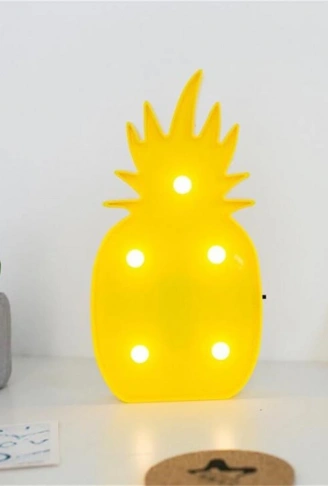 Ananas Şeklinde Ledli Dekoratif Eğlenceli Çocuk Gece Lambası (4940)