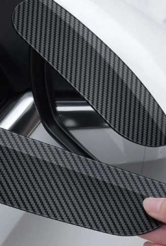 Araba Ayna Yağmur Koruyucu Siper Karbon Desenli (4940)