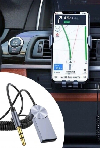 Araba için Bluetooth Aux Alıcısı Wireless Araç Kiti (4940)