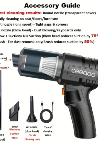 Araç Oto Şarjlı Süpürge (4940)