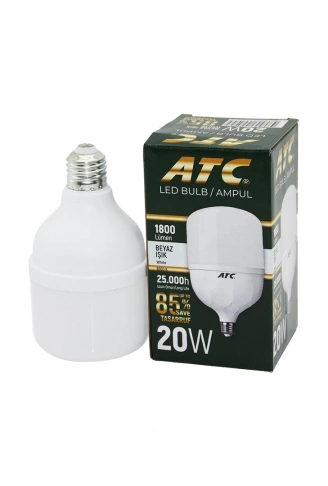 ATC-LW-20W  20W E27 TORCH LED BULB AMPUL BEYAZ 1800 LÜMEN - 25.000h (4940)