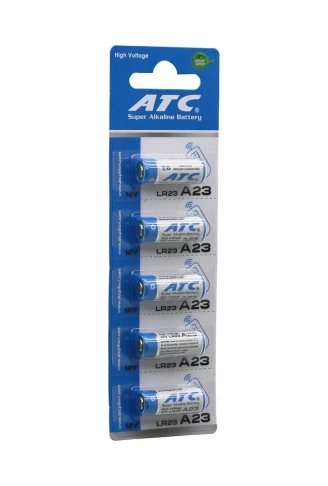 ATC SUPER ALKALİNE BATTERY A23 - 23A LR23 ARAÇ - OTO KUMANDA PİLİ 12V 5Lİ KART (4940)