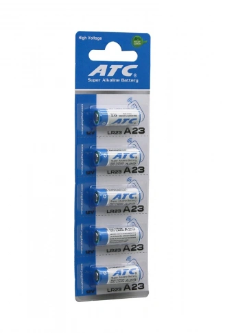 ATC SUPER ALKALİNE BATTERY A23 - 23A LR23 ARAÇ - OTO KUMANDA PİLİ 12V 5Lİ KART (4940)