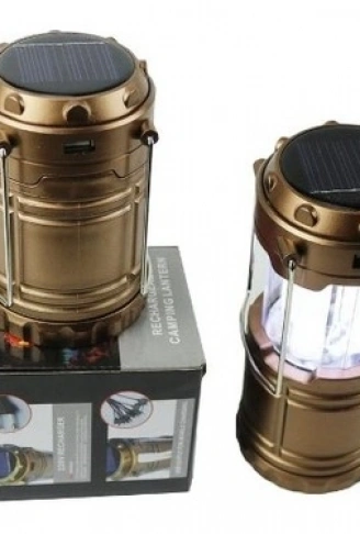 Avcı Feneri Kamp Lambası Şarjlı USB Girişi Solar (4940)