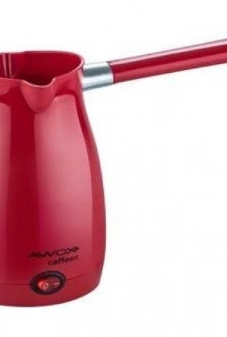 AWOX CAFFEEN  KIRMIZI  ELEKTRİKLİ CEZVE  TÜRK KAHVESİ  MAKİNESİ  PLASTİK   ÇİFT AĞIZ   0.4LT - 5 FİNCAN   1000W (4940)