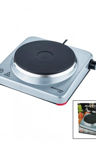 AWOX LOTUS TEK GÖZLÜ ELEKTRİKLİ OCAK PLATE 185MM.1500W (4940)
