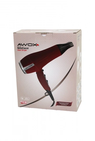 AWOX WATSON KIRMIZI SAÇ KURUTMA - FÖN MAKİNESİ SOĞUK ÜFLEME 2 KADEME FAN - 3 KADEME SICAKLIK 2400W (4940)