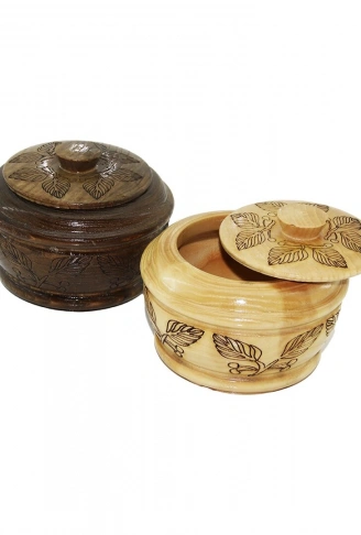 AYAKSIZ   DESENLİ - CNC İŞLEMELİ  AHŞAP ŞEKERLİK KAPAKLI  FİLELİ AMBALAJ (4940)