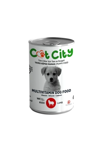 Az Tahıllı Kuzu Etli Yavru Köpek Konserve Yaş  400 gr