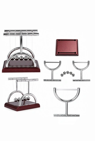 BALANCE BALLS KÜÇÜK NEWTON - METAL DENGE TOPLARI MASA ÜSTÜ (4940)