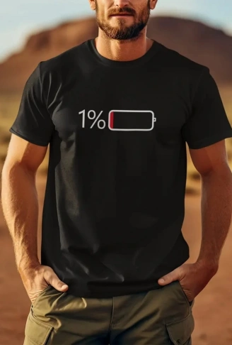 Baskılı Oversize Bisiklet Yaka T-shirt - Siyah