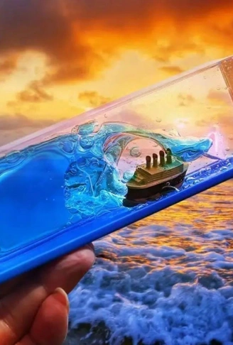 Batmayan Gemi Hediyelik Dekoratif Ev ve Ofis Hediyesi Özel Aşk Gemisi (4940)