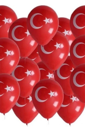 BAYRAKLI BALON 12İNC 100 PARÇA (4940)