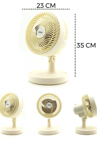 BEJ 12 INC EV - OFİS KOMPAKT - SESSİZ - İKİ KADEME MASAÜSTÜ VANTİLATÖR SF-7703 (4940)