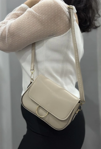 Bej cilt mossi çanta