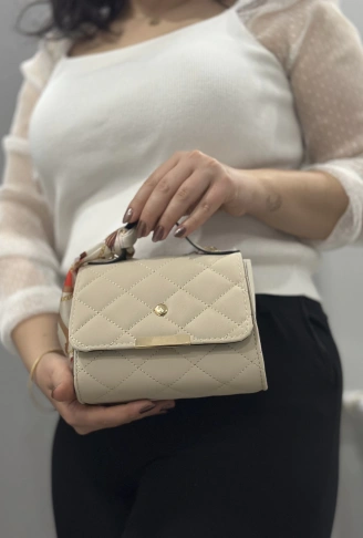 Bej cilt zoje çanta