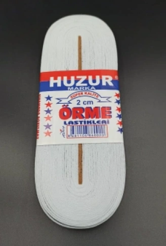 BEYAZ - 2CM PAÇA LASTİK YASSI GENİŞ 10MT (4940)