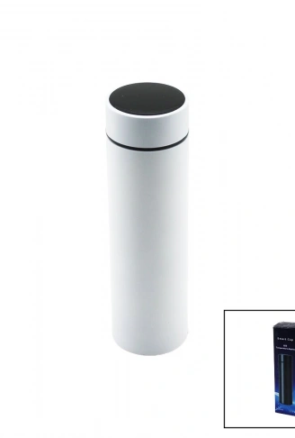BEYAZ LED DERECE GÖSTERGELİ   304-ÇELİK  TERMOS  500ML  FİLTRELİ 12 SAAT SICAK - SOĞUK TUTMA (4940)