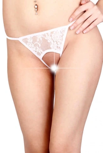 Beyaz Özel Bölgesi Açık Fantazi String TM1163