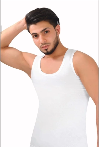 Beyaz Penye 6lı Erkek Atlet-SİSMEN02