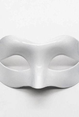 Beyaz Renk Masquerade Kostüm Partisi Venedik Balo Maskesi (4940)