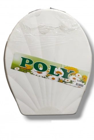 BEYAZ SERT KLOZET KAPAK BÜYÜK 36.5 x 42.5 cm (4940)