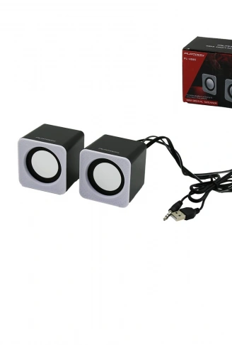 BEYAZ USB MULTİMEDYA 1+1 HOPARLÖR SPEAKER SET 6W PL-4085 (4940)