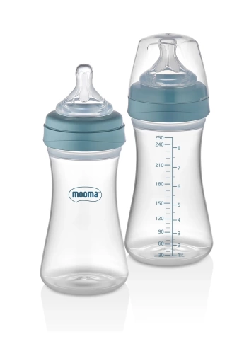 Biberon Anti Kolik Biberon 250 ml Kapaklı Biberon 0 - 6 Ay (Yavaş Akış)
