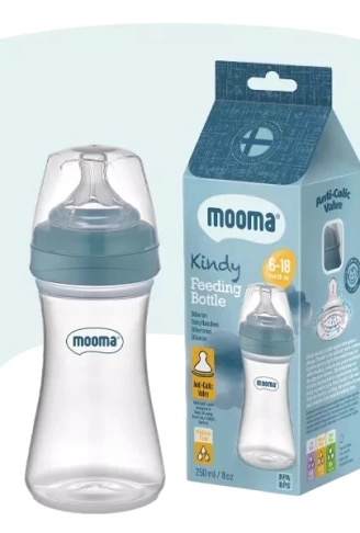 Biberon Anti Kolik Biberon 250 ml Kapaklı Biberon 6 - 18 Ay (Orta Akış)
