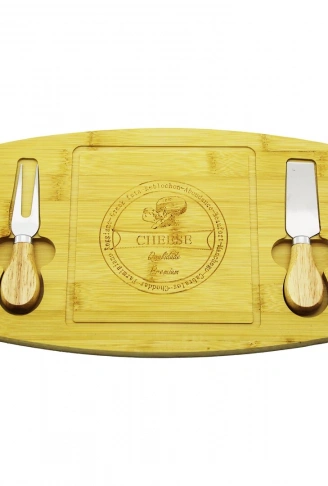 BIÇAK SAĞ-SOL 19X29CM -1.5CM AHŞAP BAMBU KAHVALTI PEYNİR SUNUM TABAK 2PEYNİR BIÇAK=AHŞAP SAPLI (4940)