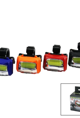 BIKE LAMP PİLLİ BİSİKLET LAMBASI 3W - 200 LUMMENS - 20MT AYDINLATMA (4940)