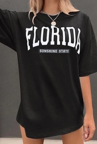 Bisiklet Yaka Baskılı T-shirt - Siyah