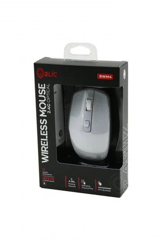 BLİC-BWM4 BEYAZ KABLOSUZ MOUSE 2.4G 8-10M DİSTANCE WİRELESS - KABLOSUZ 1600DPI (4940)
