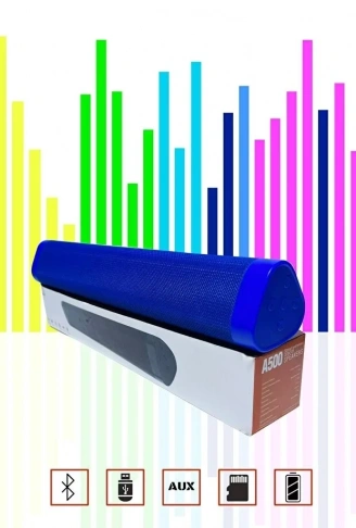 Bluetooth 5.0 Hoparlör Model A500 | Güçlü Bas ve Harika Sese Sahip Kablosuz Bluetooth Hoparlör (4940)