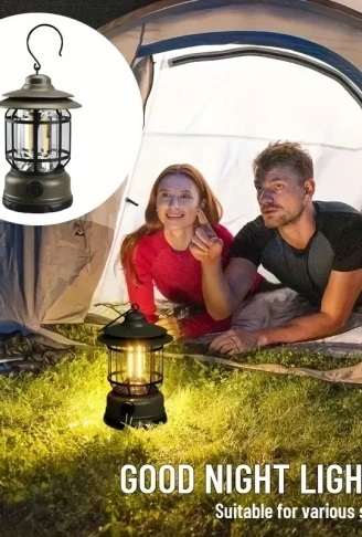 Bluetooth Hoparlör Özellikli Dimerli Led Kamp Lambası Hs66 (4940)