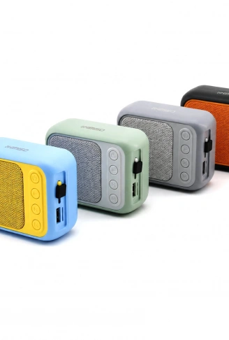 BLUETOOTH WİRELESS MİNİ HOPARLÖR SPEAKER RENKLİ TYPE-C ŞARJLI 5W MİKROFON - KART GİRİŞİ PL-4692 (4940)