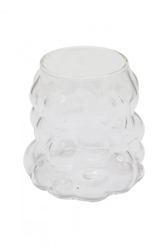 BONCUKLU - BOĞUMLU CAM BARDAK 340ML KAHVE - SUNUM - MEŞRUBAT (4940)