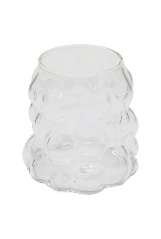 BONCUKLU - BOĞUMLU CAM BARDAK 340ML KAHVE - SUNUM - MEŞRUBAT (4940)