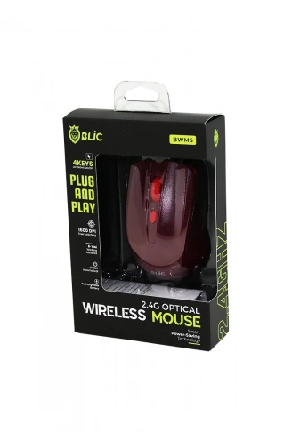 BORDO KABLOSUZ MOUSE 2.4G 8-10M DİSTANCE WİRELESS - KABLOSUZ 1600DPI OYUN FARE BWM-5 (4940)